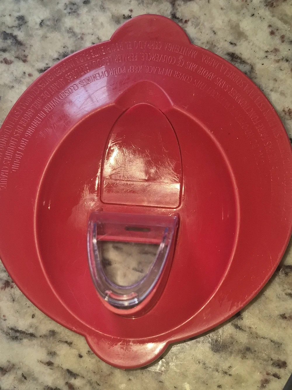 Hamilton Beach Max800 - Replacement Lid Red/Clear Flip Spout Plastic- Fit Ninja